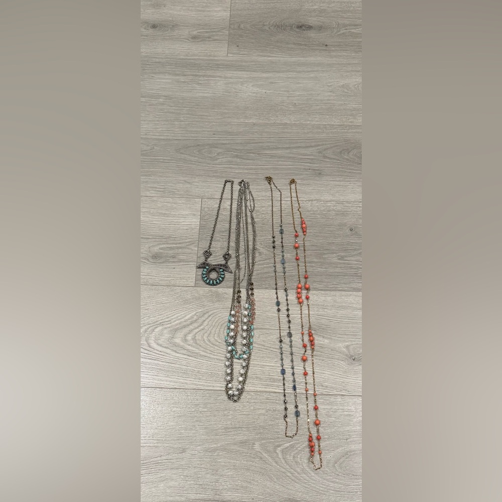 Elegant Multi-Color Necklace Set